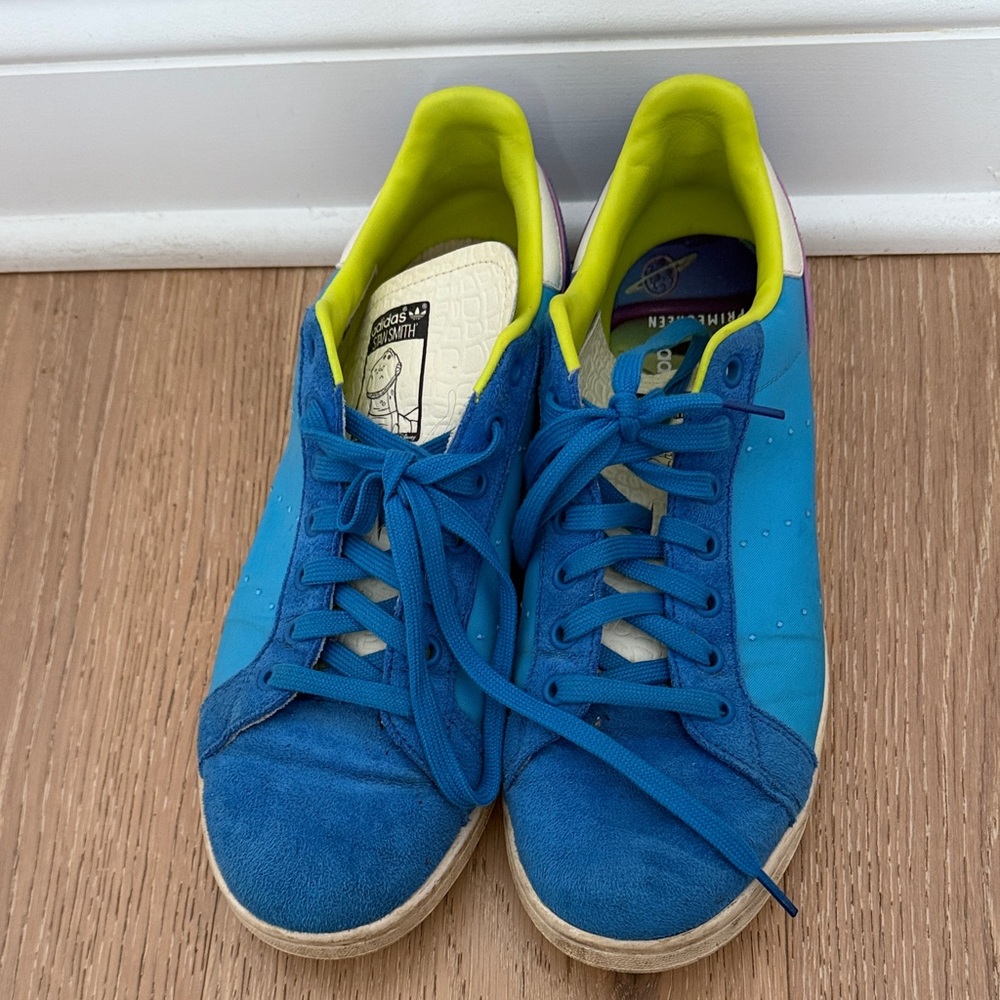 Blue and Yellow Sneakers